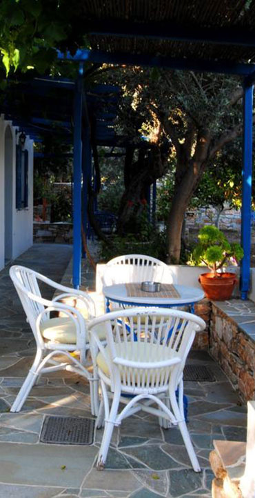 Paved courtyard